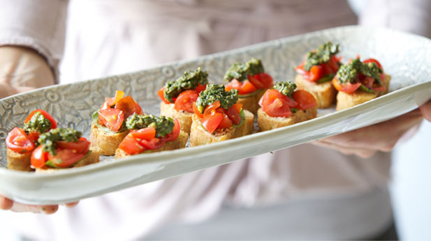 Bruschetta with Tomato and Basil