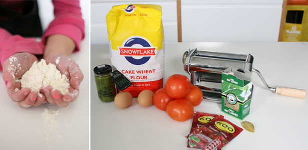 Homemade pasta ingredients Ingredients for homemade pasta