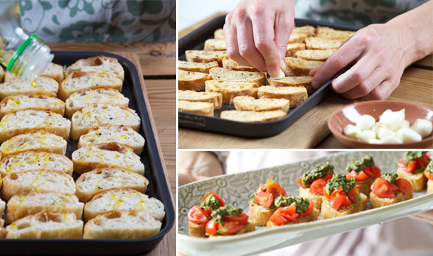 Bruschetta with Tomato and Basil