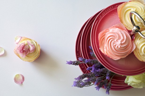 Rose water icing for cupcakes