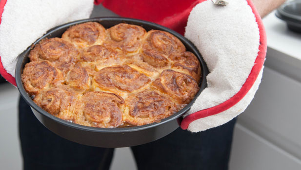 Katie and Rob made cinnamon buns using their Magimix