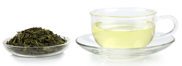 Green tea green tea and tea leaves