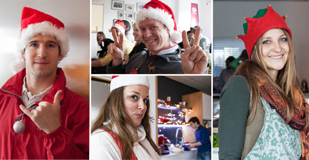 Jolly Brekkie santa hats Santa hats at the Jolly Brekkie