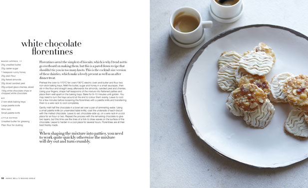 White Chocolate Florentines from Annie Bell's Baking bible