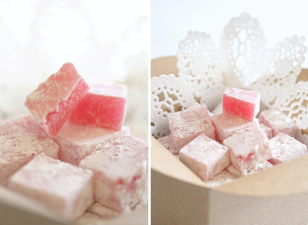Turkish delight with rose water essence