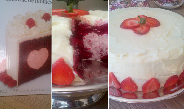 Jani's heart filled Wilton cake