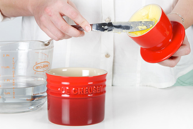 How It Works Le Creuset Butter Bell