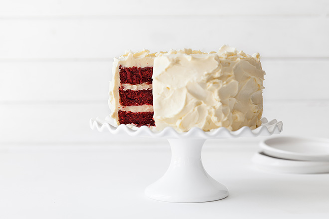 a red velvet cake