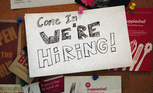 We're Hiring